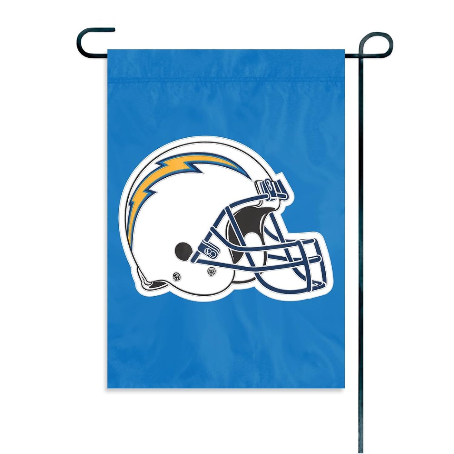 Los Angeles Chargers Premium Garden Flag, 10.5x15 Inch, Nylon, Helmet Design, Outdoor, Single Sided, Officially Licensed