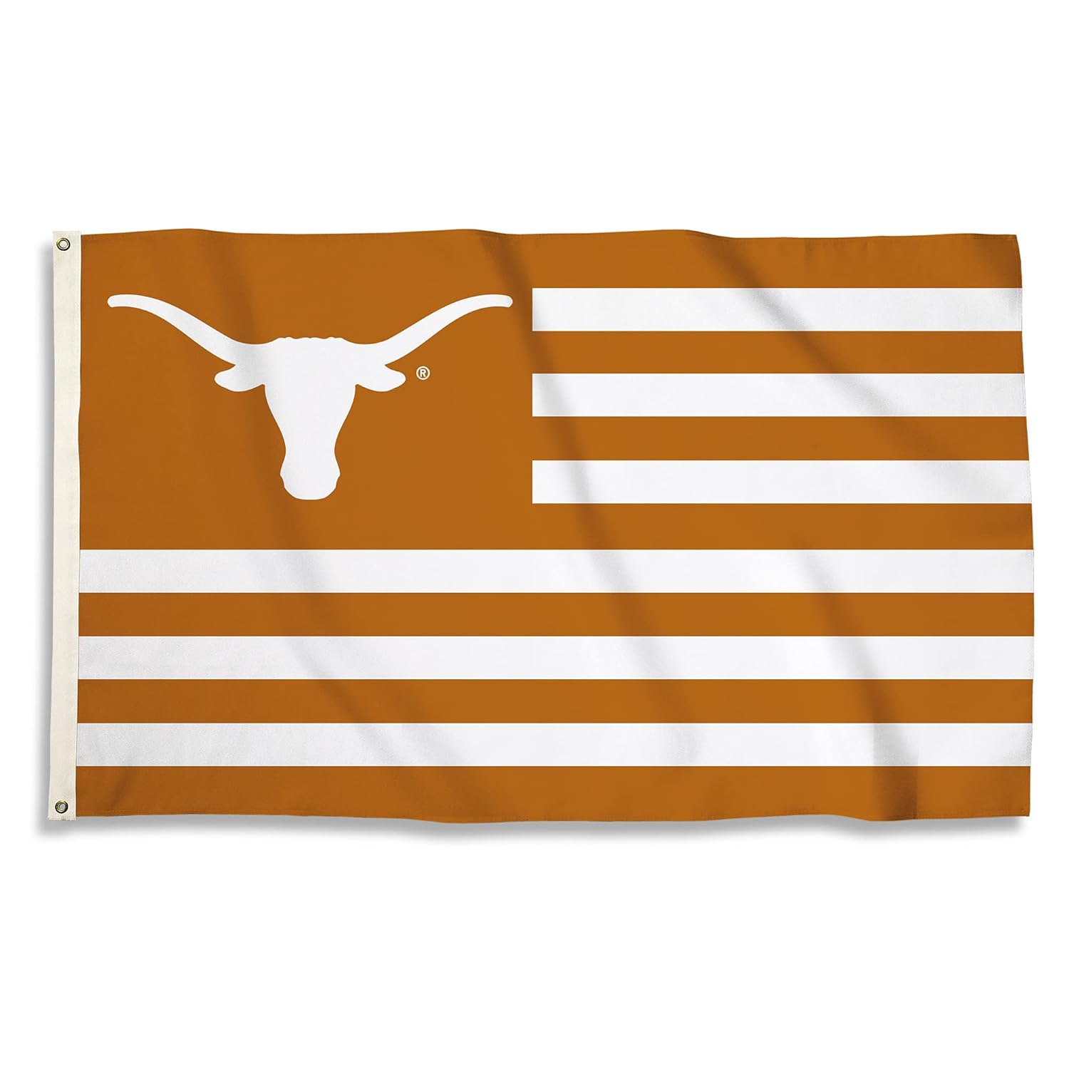 University of Texas Longhorns Premium 3x5 Feet Flag Banner, Stripes Design, Metal Grommets, Outdoor Use, Single Sided, Officially Licensed