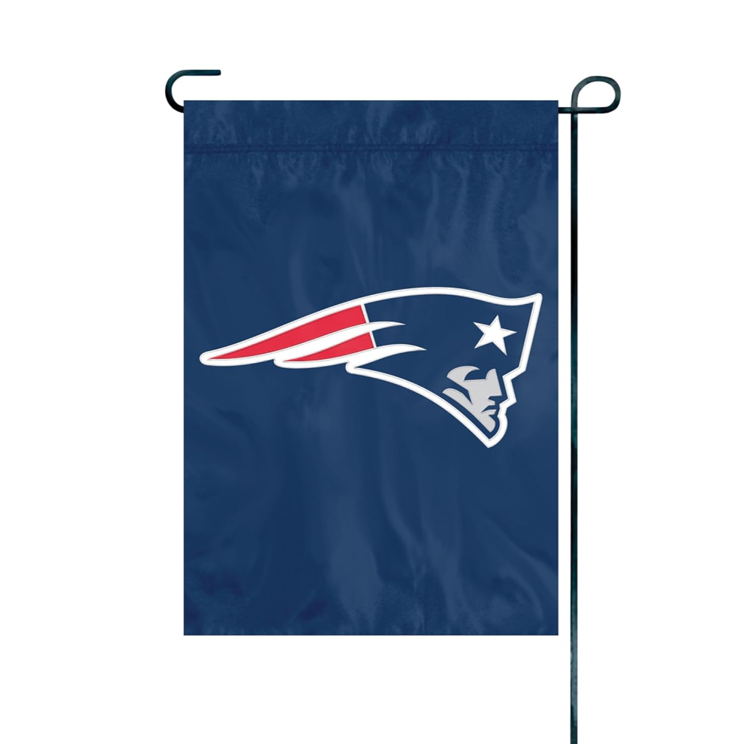 New England Patriots Premium Garden Flag, 12.5x18 Inch, Nylon, Logo Design, Outdoor, Single Sided, Officially Licensed