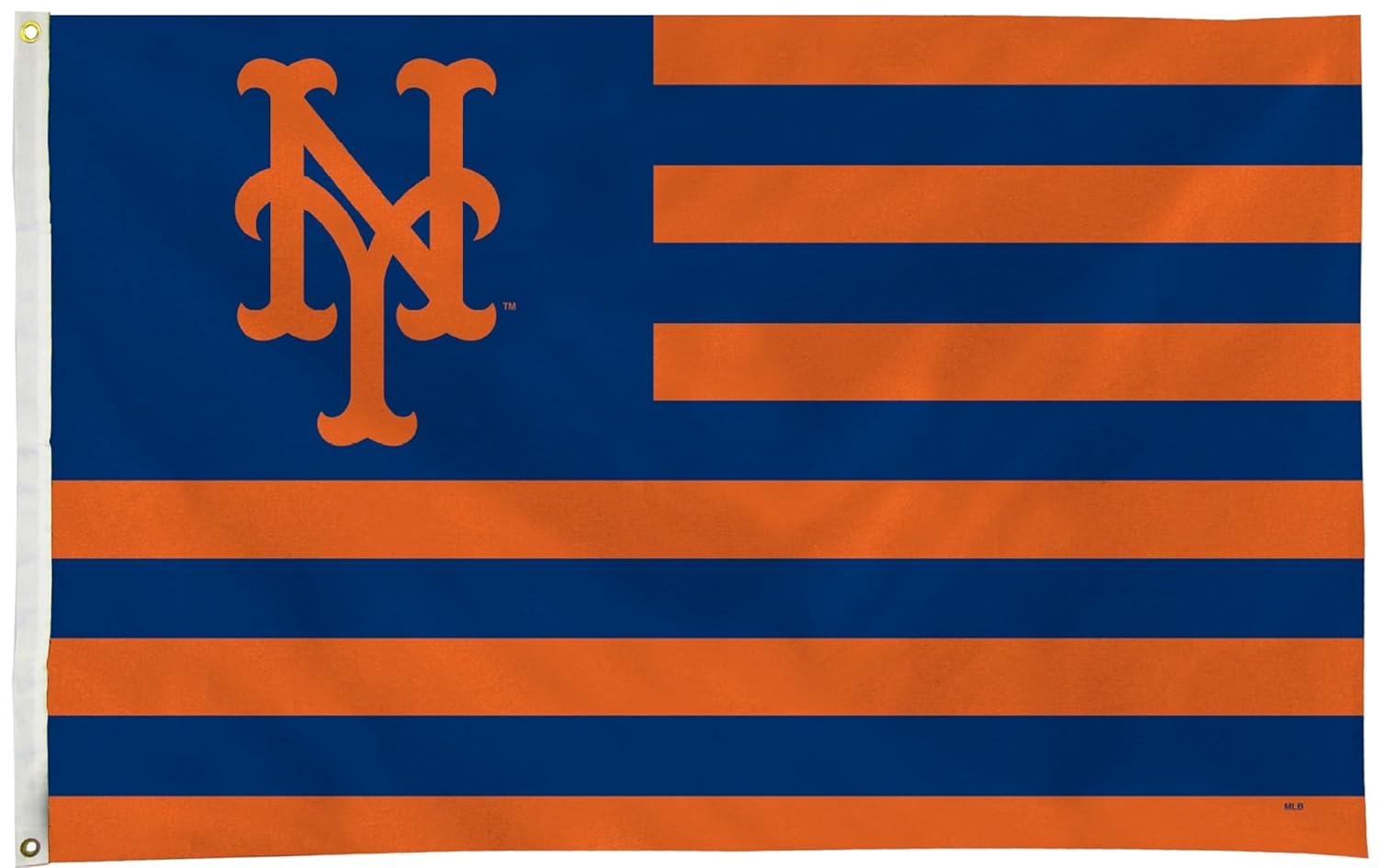 New York Mets Premium 3x5 Feet Flag Banner, Country Design, Metal Grommets, Outdoor Indoor, Single Sided, Officially Licensed