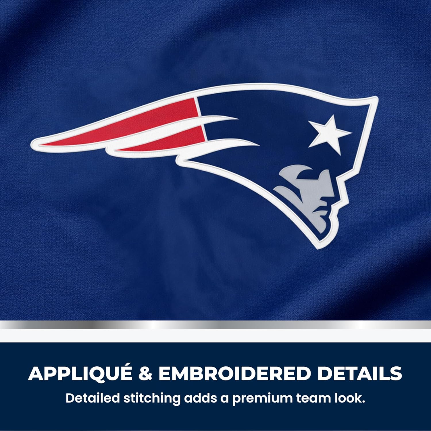 New England Patriots Premium Garden Flag, 12.5x18 Inch, Nylon, Logo Design, Outdoor, Single Sided, Officially Licensed