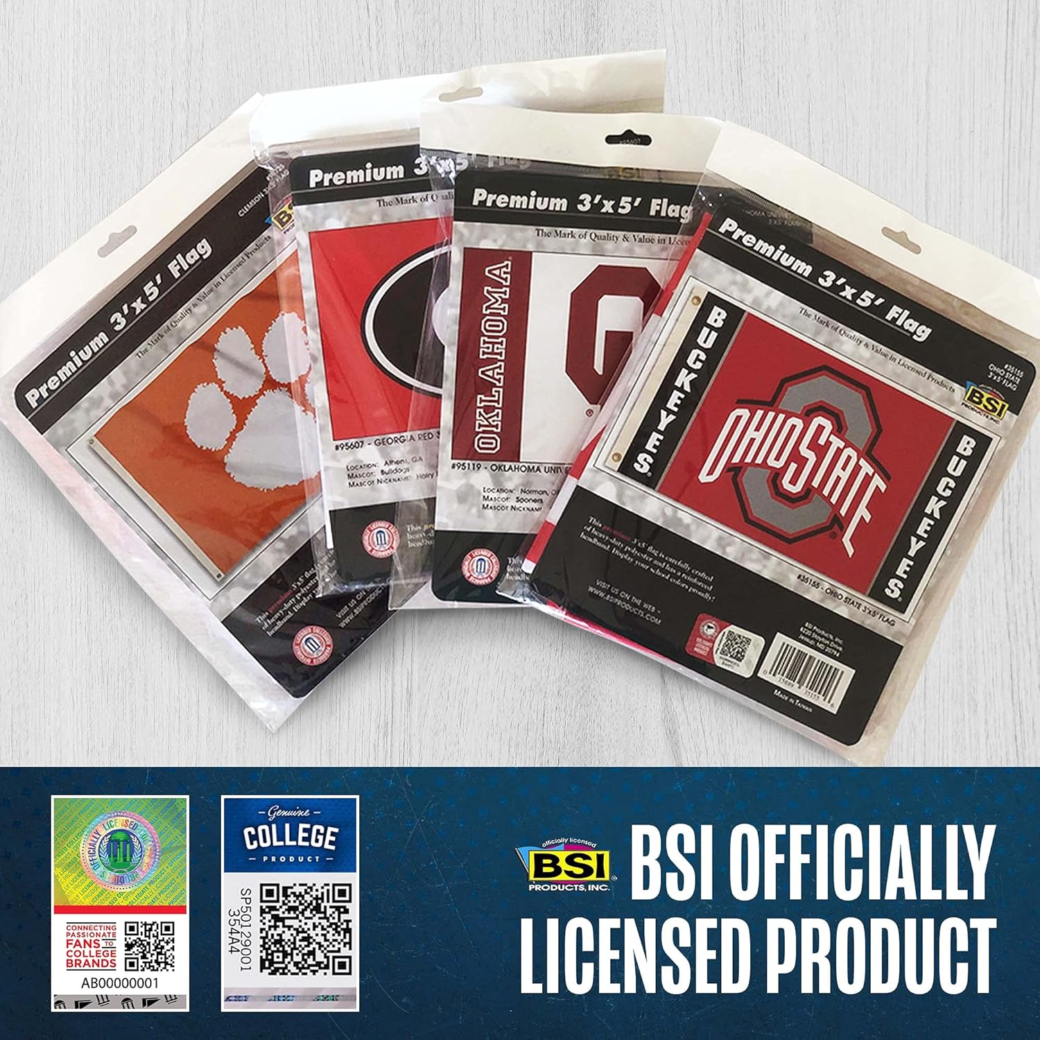Oregon State University Beavers Premium 3x5 Feet Flag Banner, Country Design, Polyester, Metal Grommets, Officially Licensed