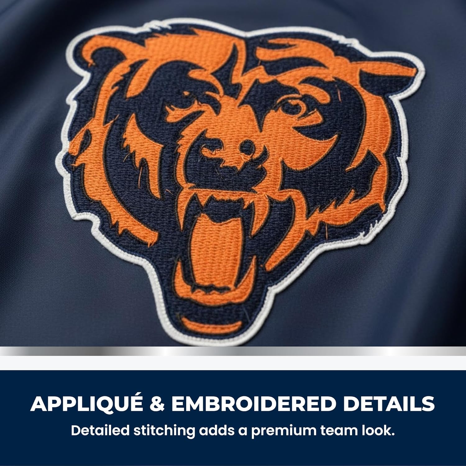 Chicago Bears Premium Garden Flag, 12.5x18 Inch, Nylon, Logo Design, Outdoor, Single Sided, Officially Licensed
