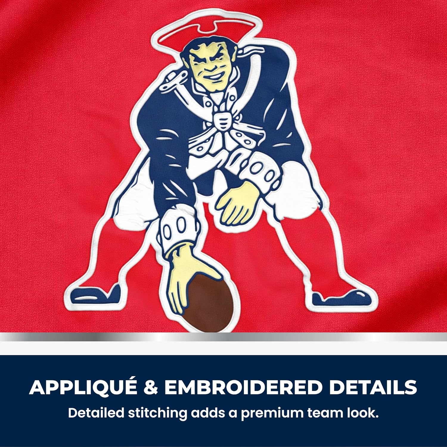 New England Patriots Premium Garden Flag, Retro Logo, 12.5x18 Inch, Nylon, Logo Design, Outdoor, Single Sided, Officially Licensed