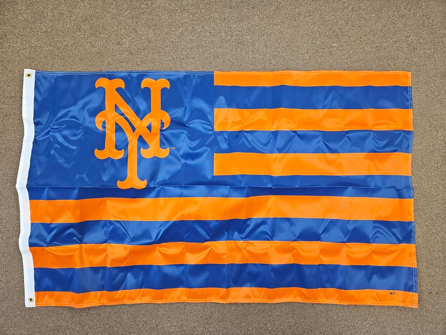 New York Mets Premium 3x5 Feet Flag Banner, Country Design, Metal Grommets, Outdoor Indoor, Single Sided, Officially Licensed