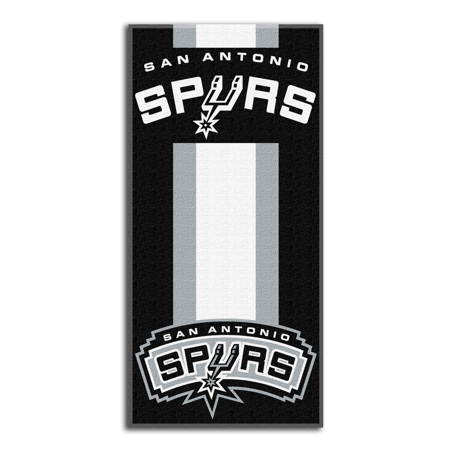 San Antonio Spurs Beach Towel, 30x60 Inch, Zone Read Design, Officially Licensed