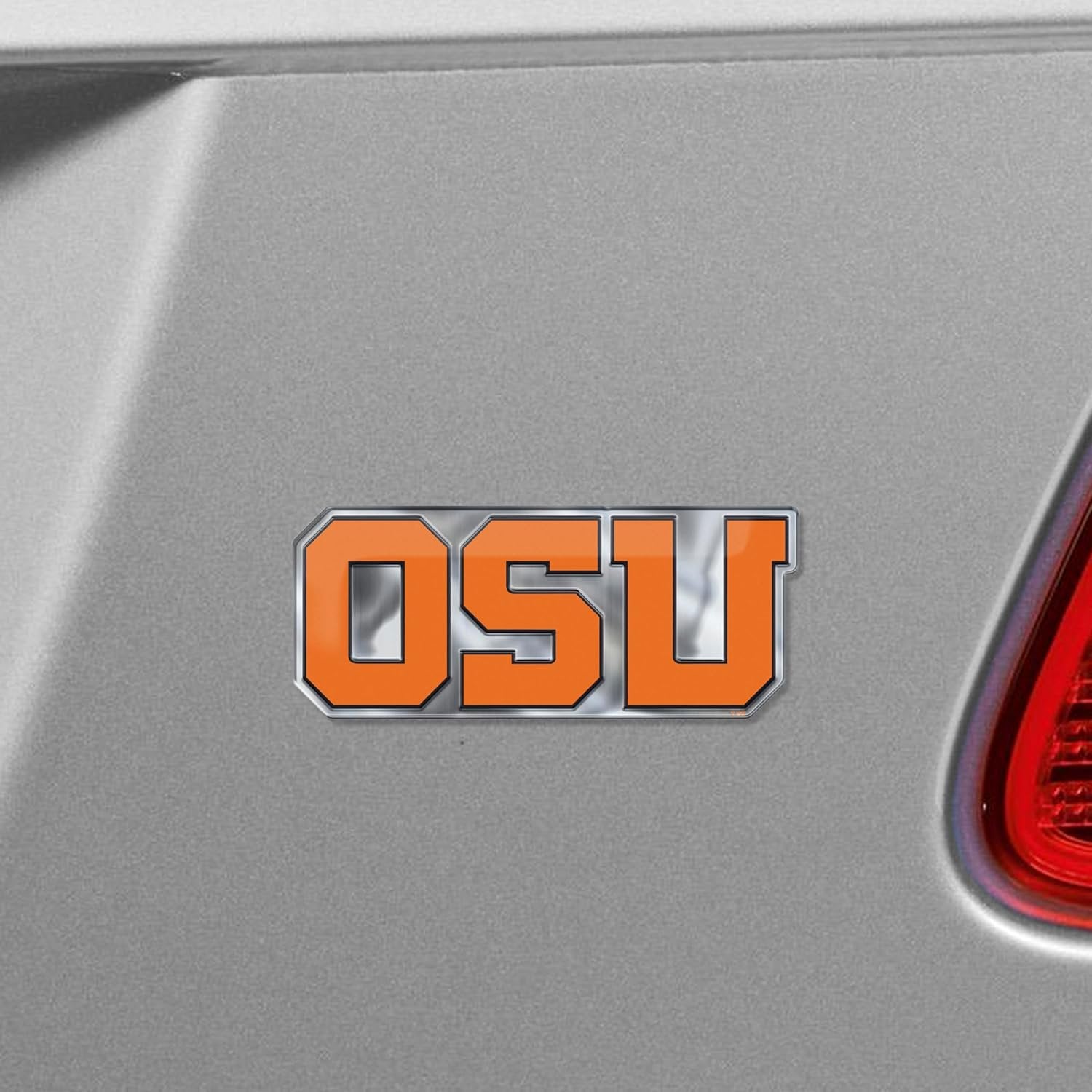 Oregon State University Beavers Embossed Color Auto Emblem, Raised Aluminum Metal, Full Adhesive Backing, Officially Licensed