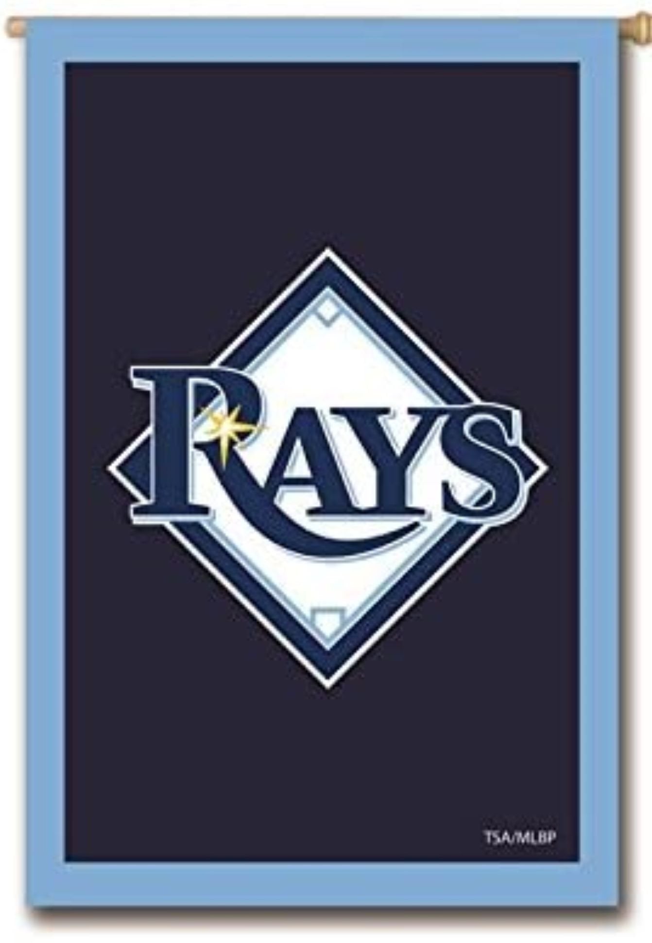 Tampa Bay Rays Premium Double Sided Banner Vertical House Flag, Embroidered Applique, 28x44 Inch