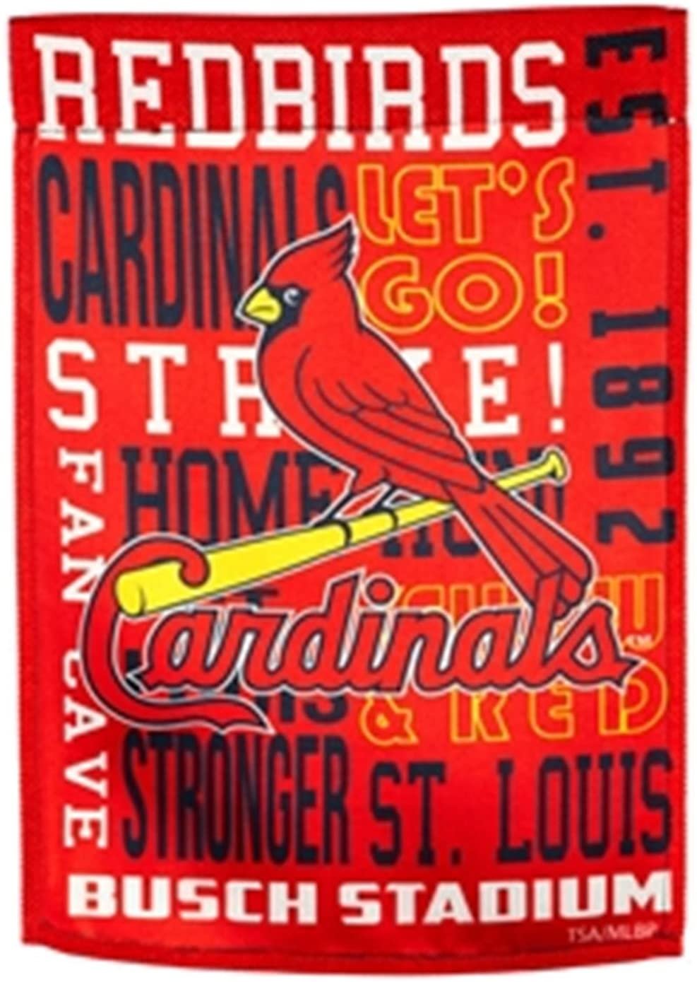St Louis Cardinals Premium Garden Flag Banner, Double Sided, Fan Rules, 13x18 Inch