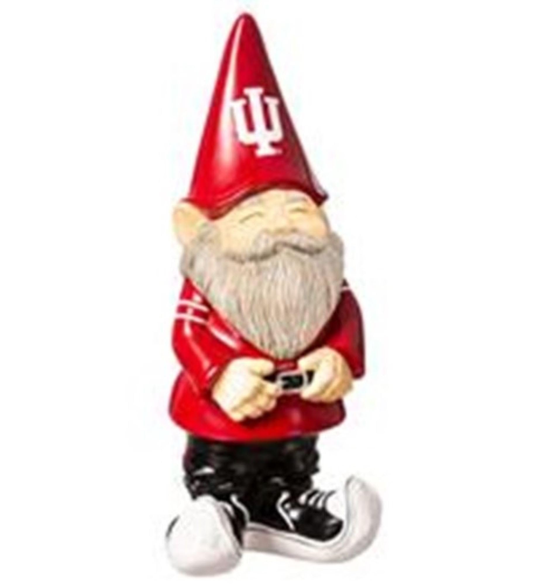 Indiana University Hoosiers Garden Gnome, 11 Inch Hand Painted Resin Statue, Indoor Outdoor Team Decor, Officially Licensed