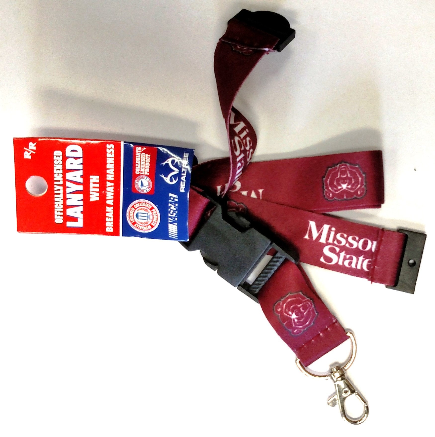 Missouri State University Bears Premium Lanyard Keychain Double Sided Breakaway Safety Design, Adult 18 Inch