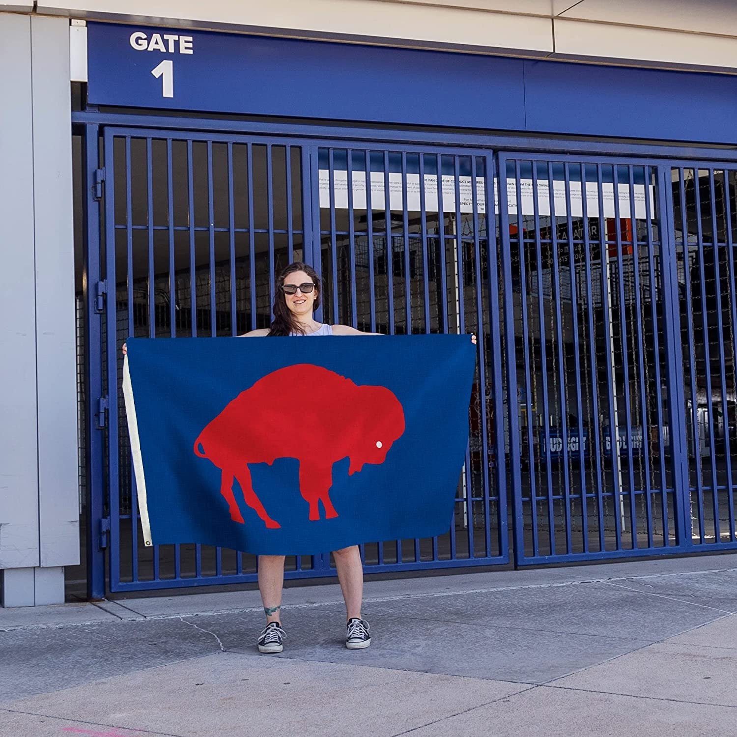 Buffalo Bills Premium 3x5 Feet Flag Banner Retro Logo Design Outdoor ot Indoor Home Décor