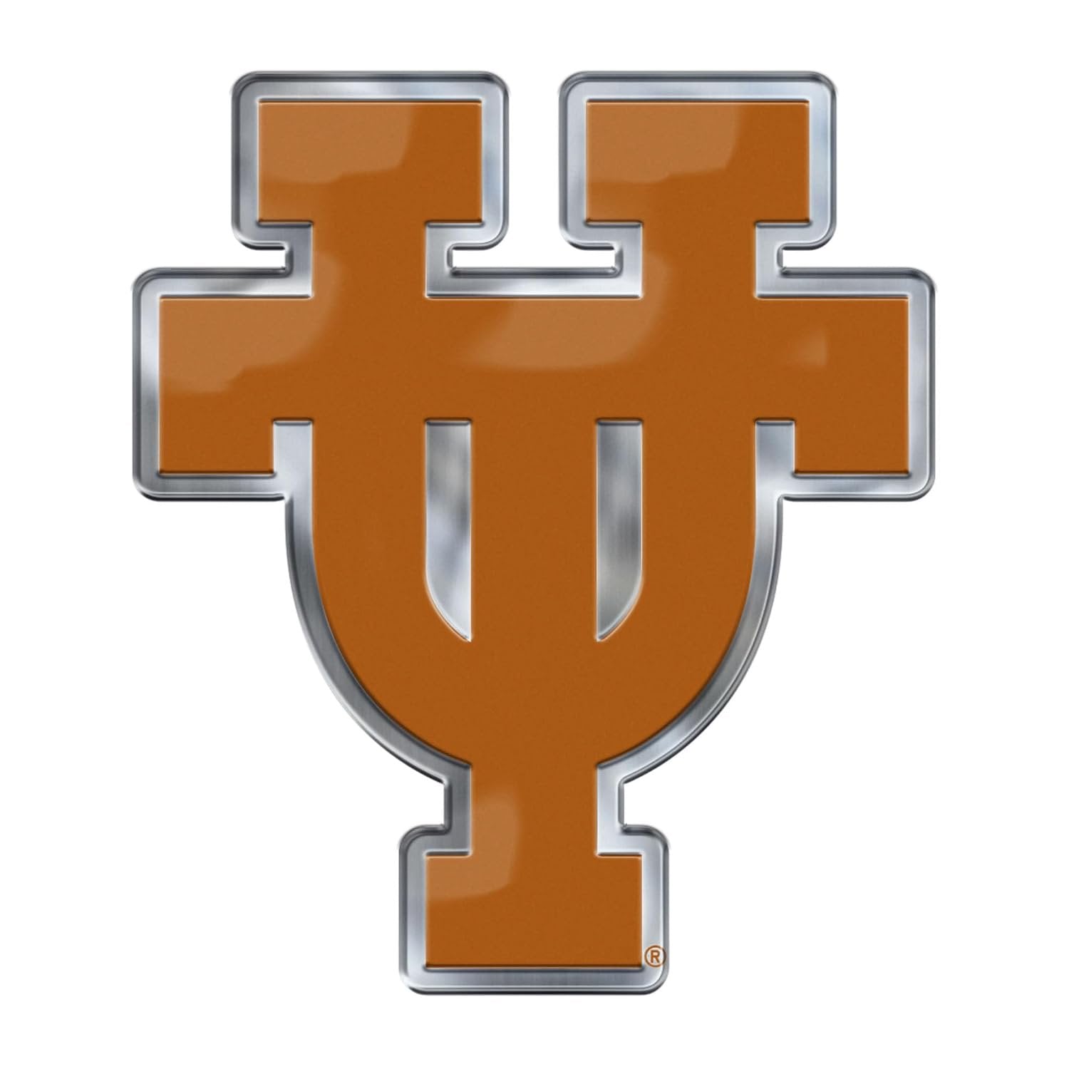 University of Texas Longhorns Embossed Color Auto Emblem, Raised Aluminum Metal, Full Adhesive Backing, Officially Licensed