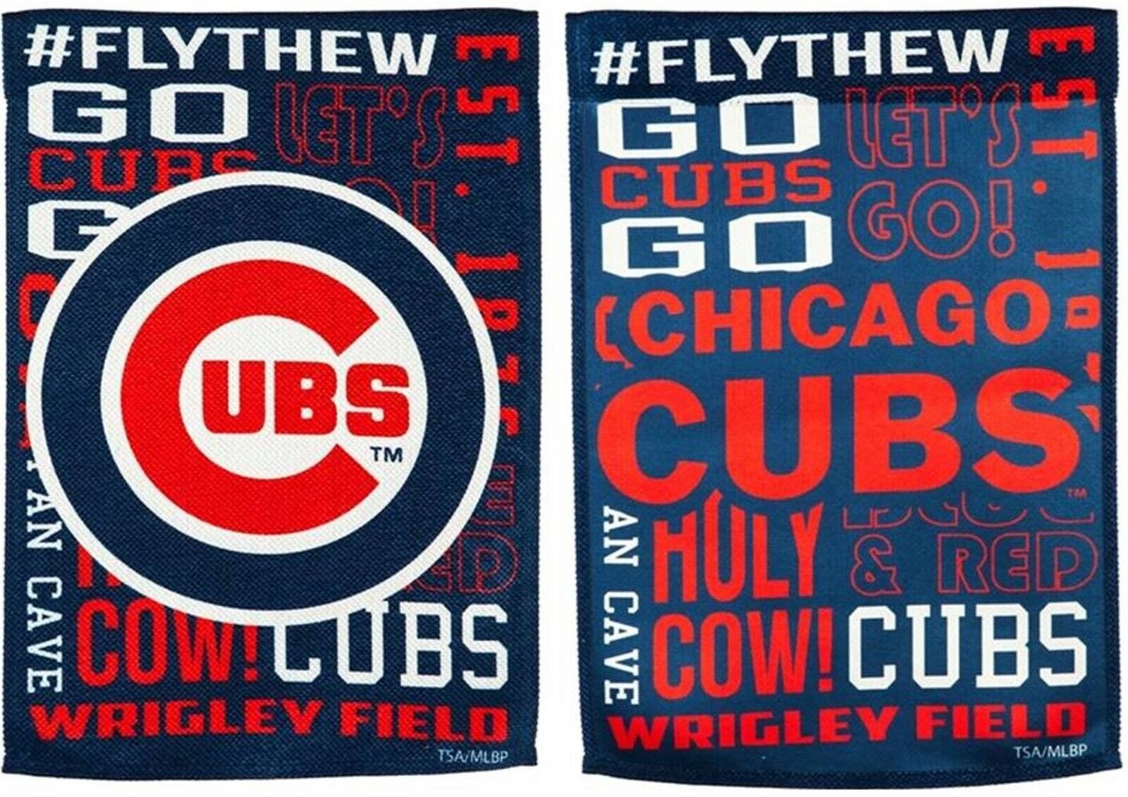 Chicago Cubs Fan Rules Premium 2-Sided 28x44 Banner Outdoor House Flag Baseball