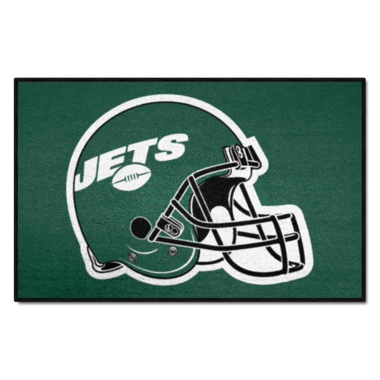 New York Jets Floor Mat Area Rug, 20x30 Inch, Nylon, Anti-Skid Backing, Officially Licensed