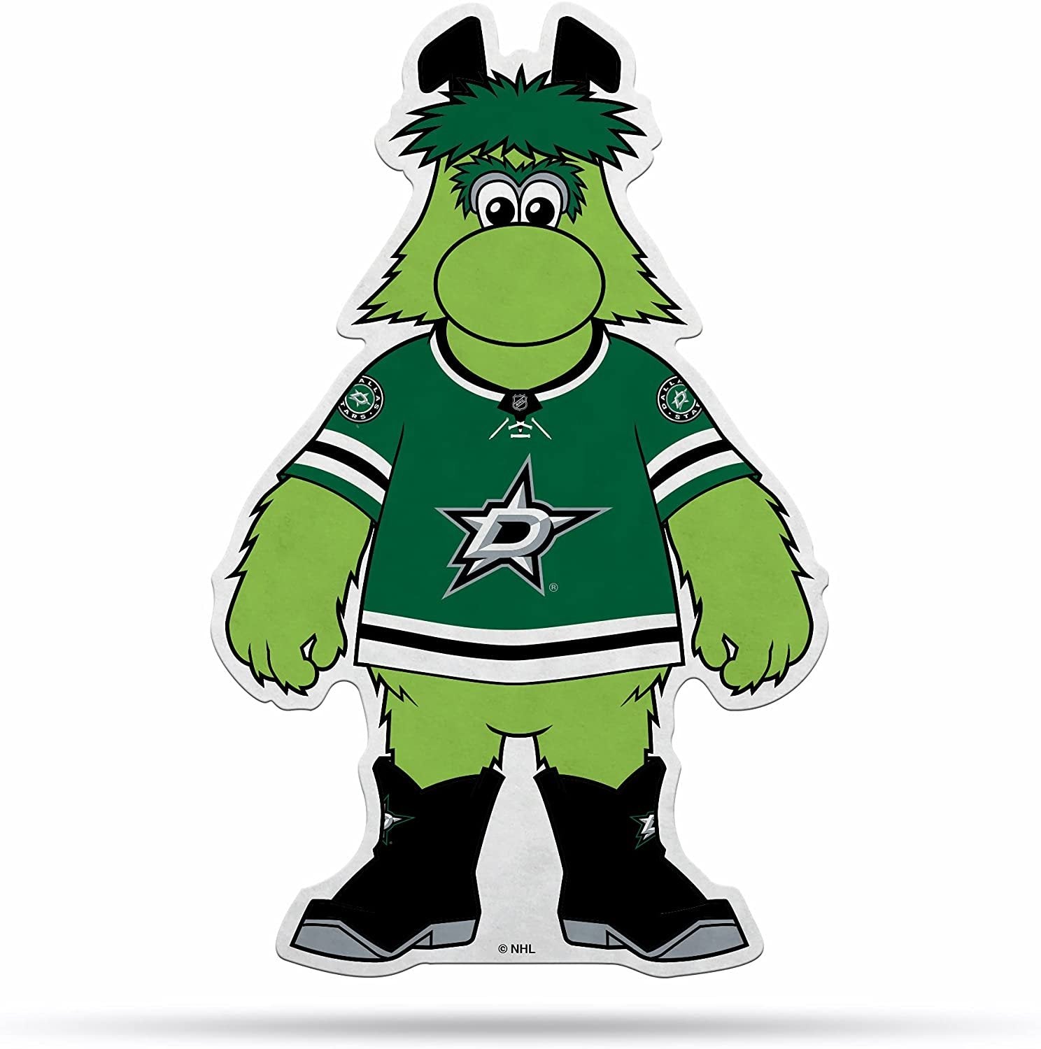 Rico Industries NHL Dallas Stars Shape Cut Mascot Pennant - Home, Living Room, Bedroom, Mancave Decor - Soft Felt Material - Made