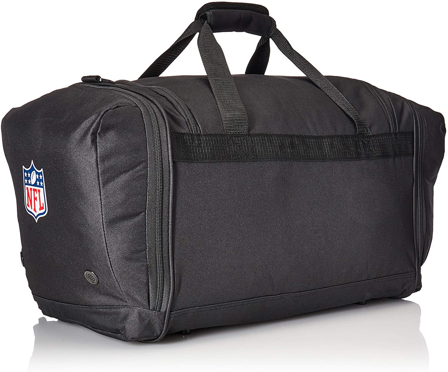 Texas A&M University Aggies Premium Duffel Bag, 20x12x11 Inch, Team Color, Heavy Duty, Black Roadblock Design, Embroidered Logo, Officially Licensed