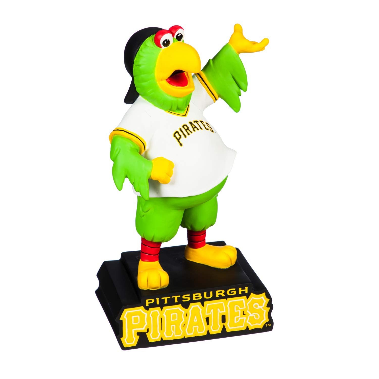 Pittsburgh Pirates Team Mascot Garden Statue, Hand Painted Resin, 12 Inch, Indoor Outdoor Decorative Sports Mascot, Officially Licensed