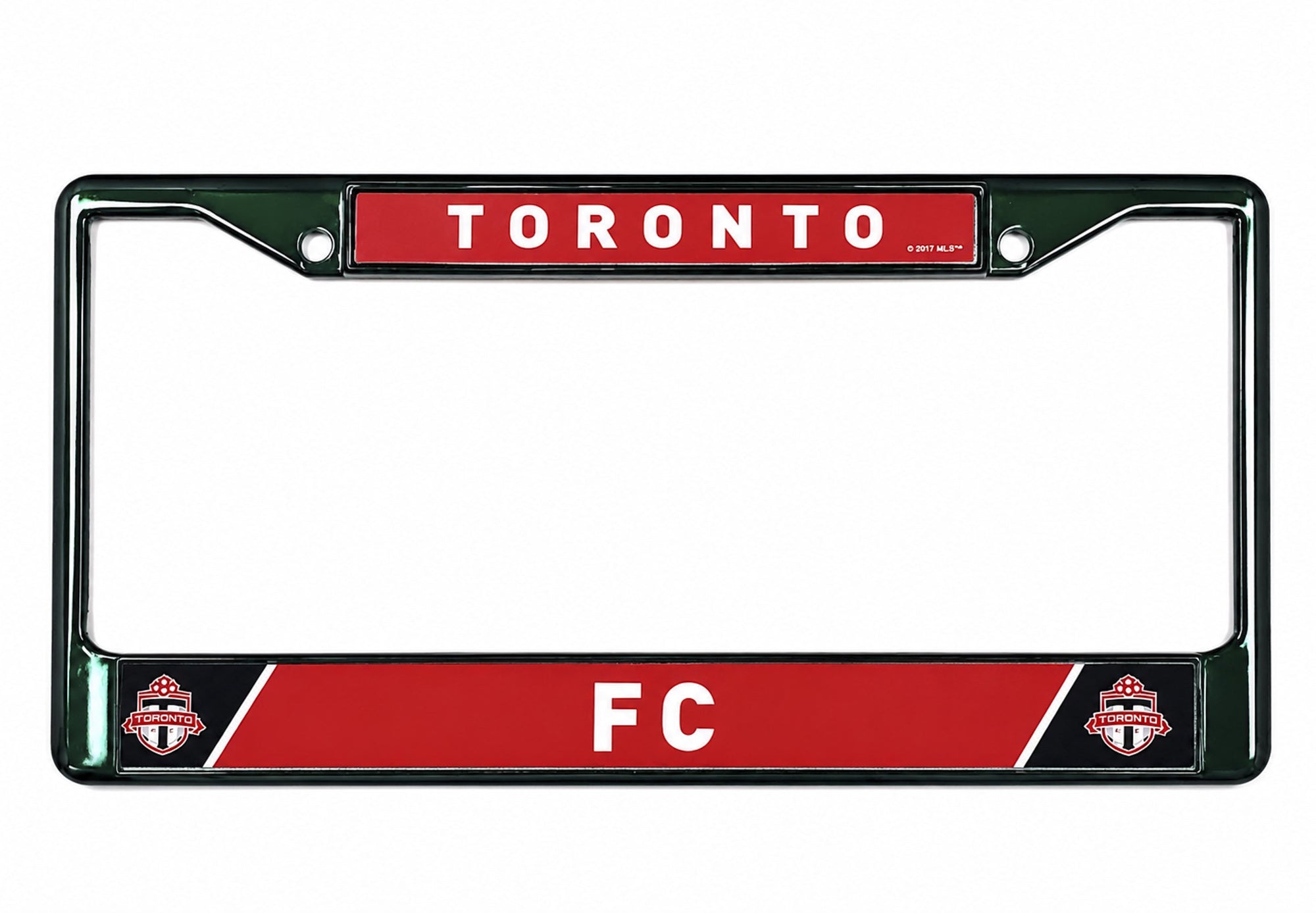 Toronto FC Premium Green Metal License Plate Frame Chrome Tag Cover, Pre-Drilled Holes, Officially Licensed MLS Soccer