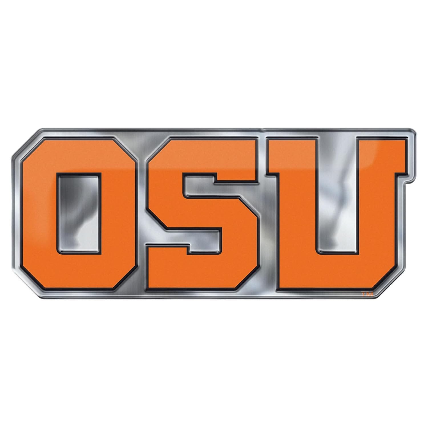 Oregon State University Beavers Embossed Color Auto Emblem, Raised Aluminum Metal, Full Adhesive Backing, Officially Licensed