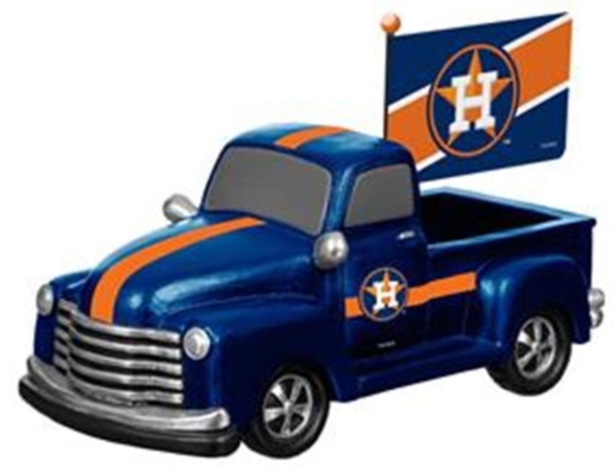 Houston Astros 9 Inch Metal Rally Truck Statue, Outdoor Garden or Indoor Fan Decor, Sports Fan Collectible Figurine, Officially Licensed