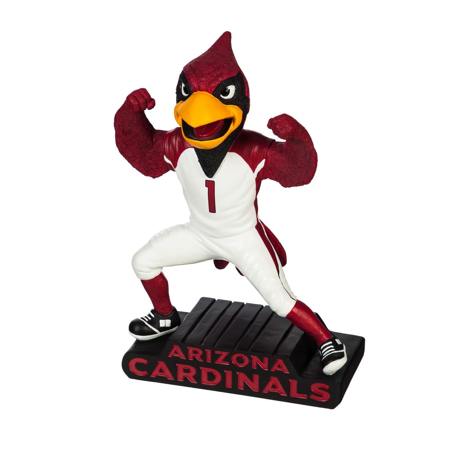 Arizona Cardinals Team Mascot Garden Statue, Hand Painted Resin, 12 Inch, Indoor Outdoor Decorative Sports Mascot, Officially Licensed