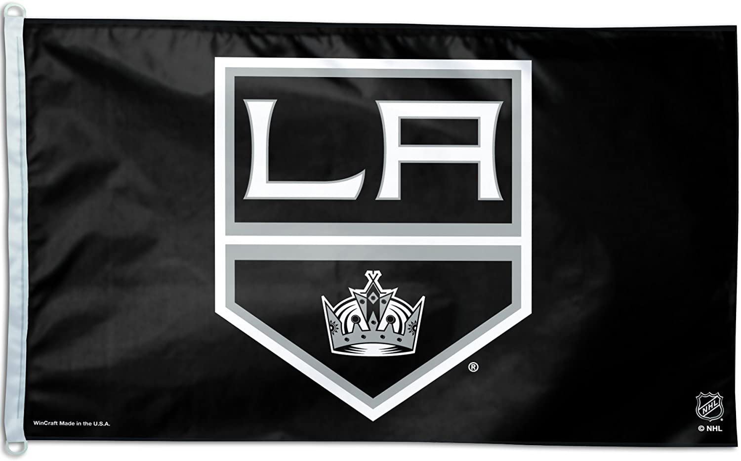 Los Angeles Kings Premium 3x5 Feet Flag Banner, Metal Grommets, Outdoor or Indoor Use