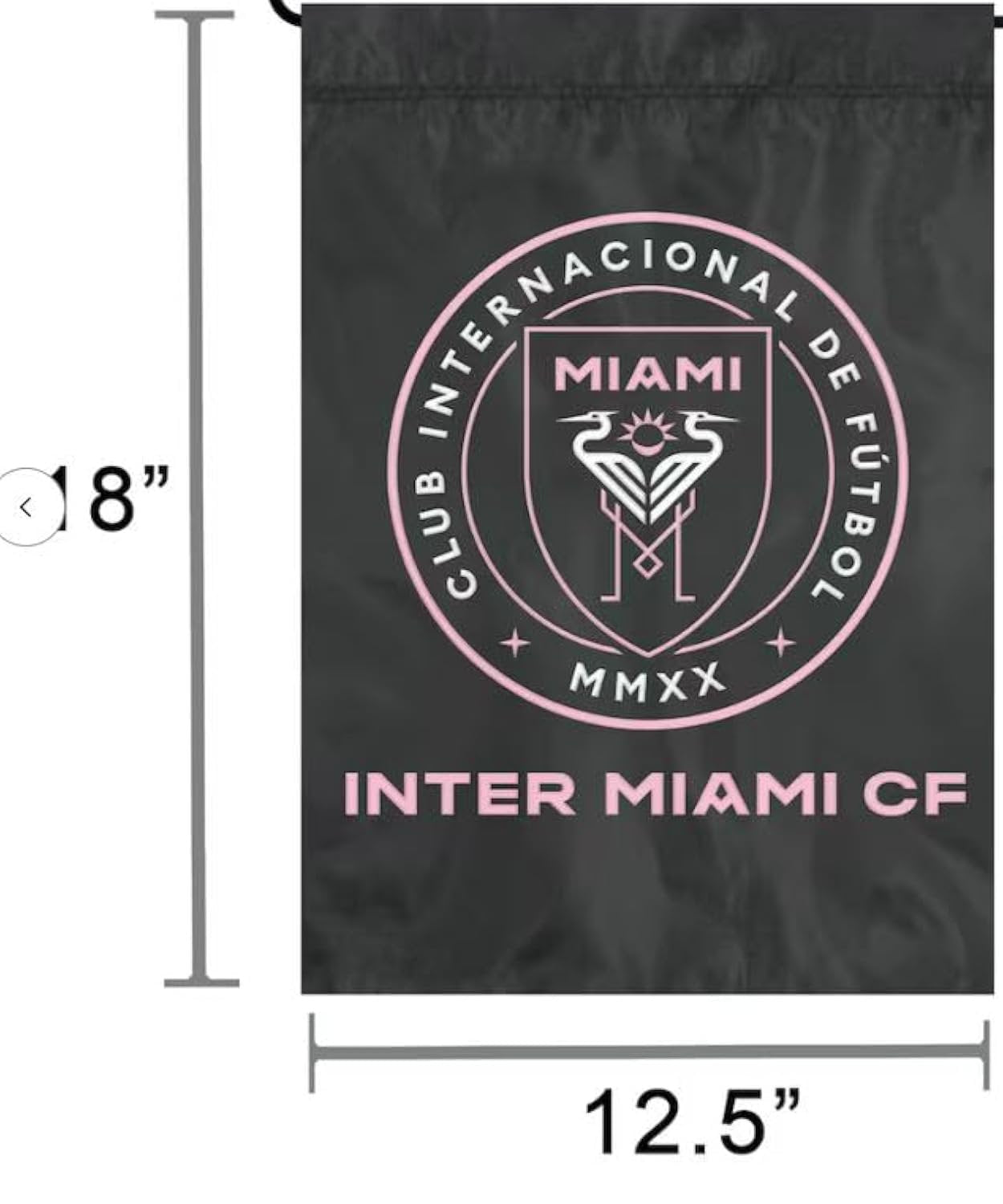 Inter Miami CF Premium Garden Flag Banner, Embroidered Primary Logo Design, 13x18 Inch, Officially Licensed