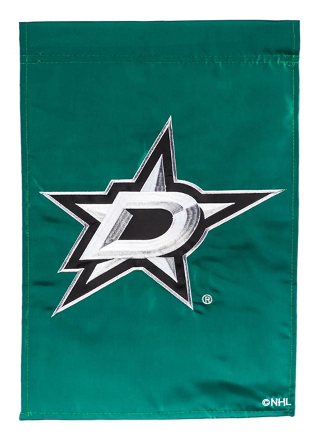 Dallas Stars Premium Double Sided Vertical House Banner Flag, Primary Logo Design, Embroidered, 28x44 Inch, Officially Licensed