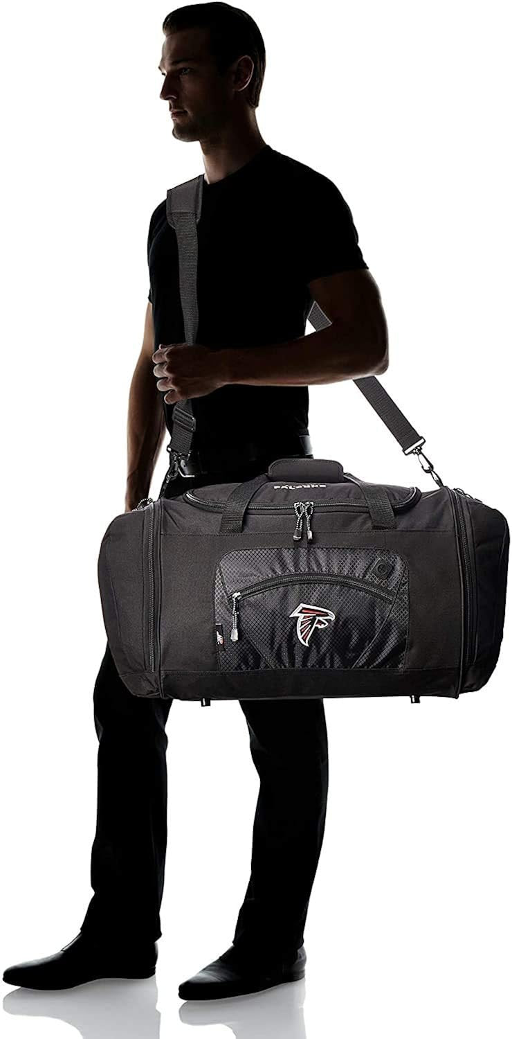 Indianapolis Colts NFL Duffel Bag, Black, 20x12x11 Inch, Heavy Duty, Embroidered Logo, Officially Licensed