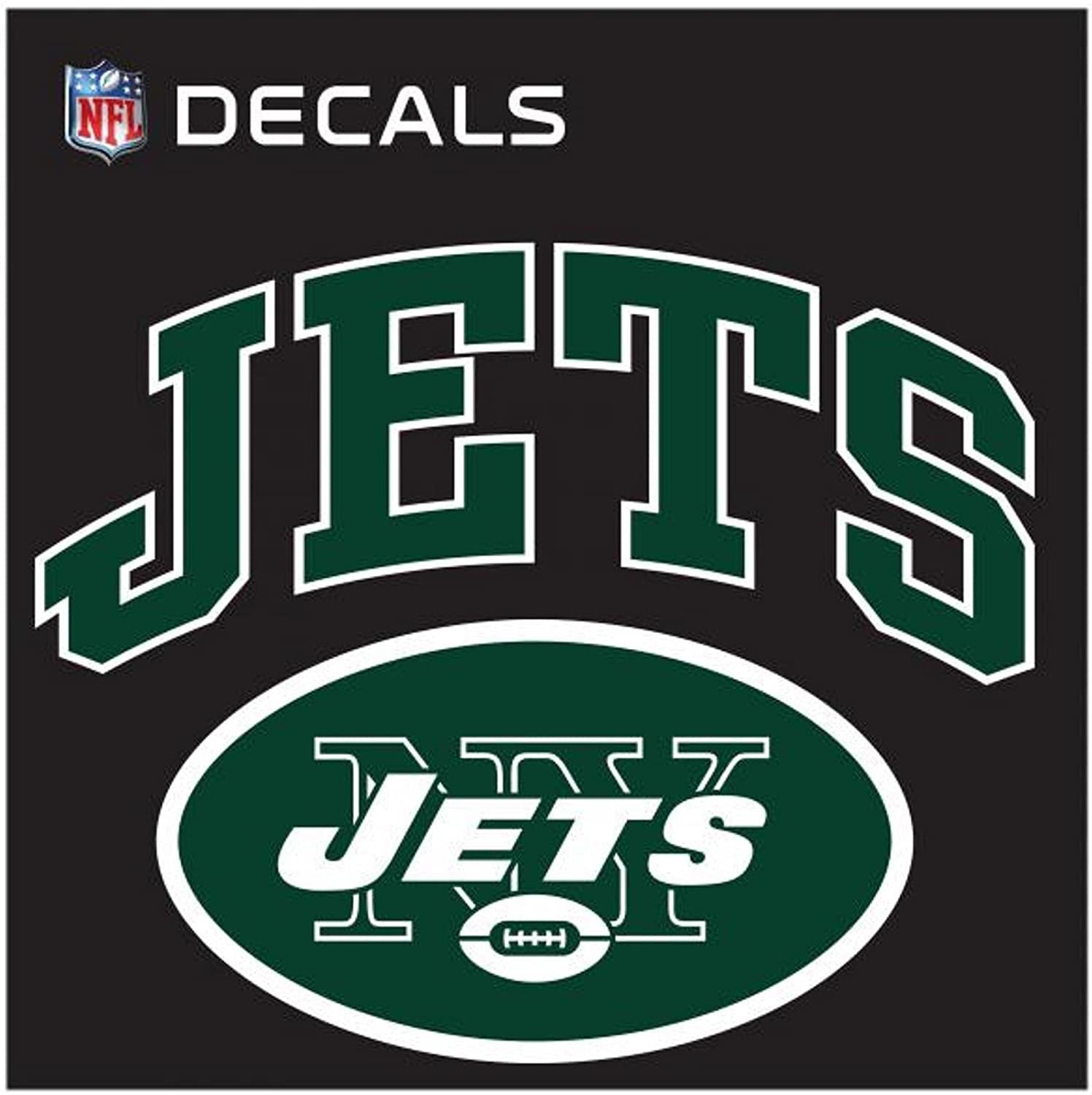 New York Jets 12 Inch Arched Decal Sticker, Vinyl Auto Home Football