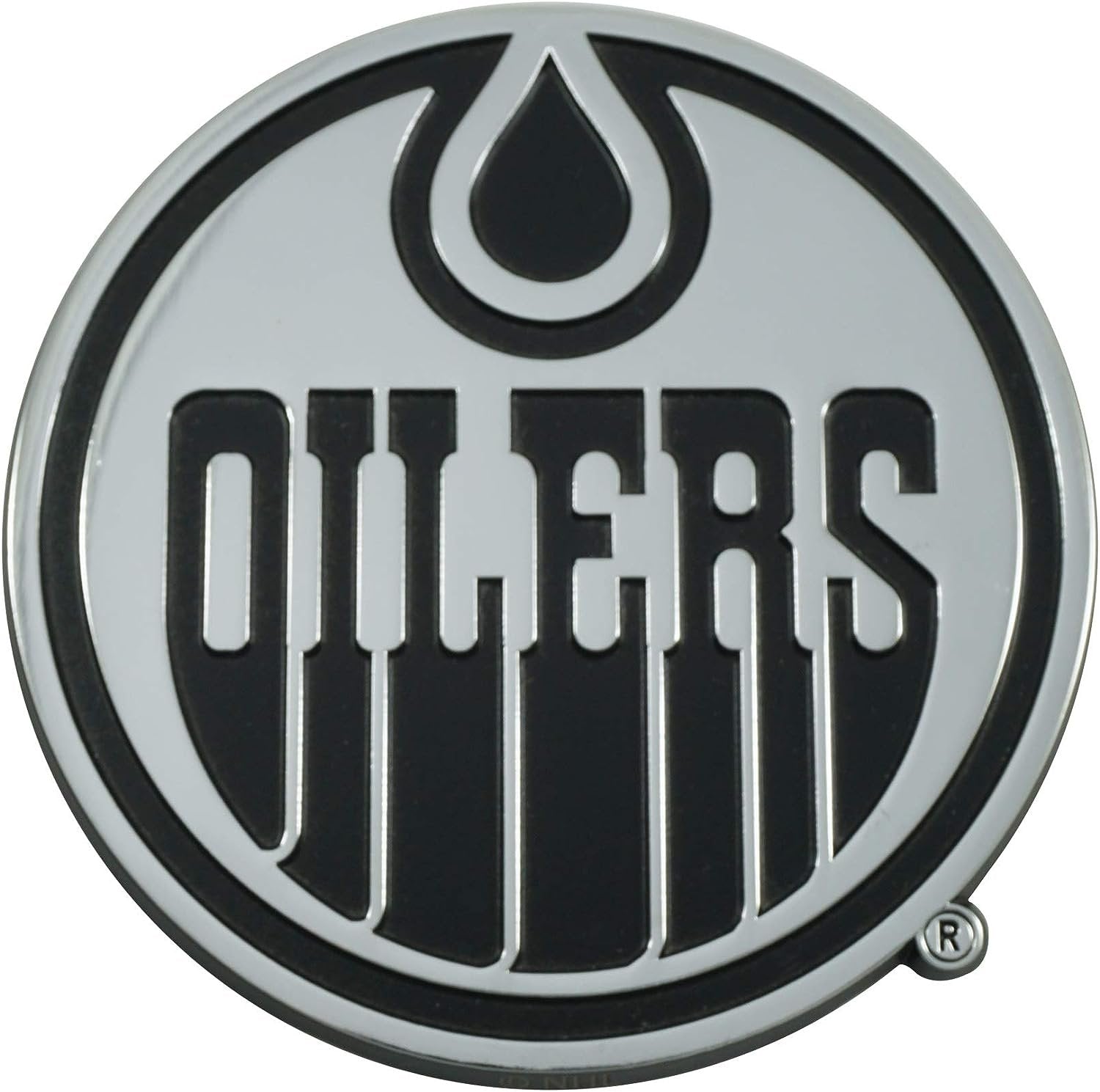 FANMATS 17021 Edmonton Oilers 3D Chrome Metal Auto Emblem