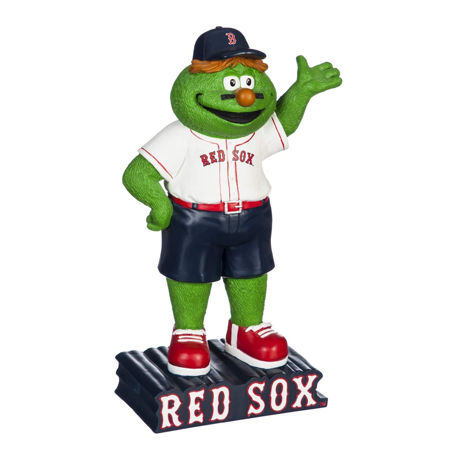 Boston Red Sox Team Mascot Garden Statue, Hand Painted Resin, 12 Inch, Indoor Outdoor Decorative Sports Mascot, Officially Licensed