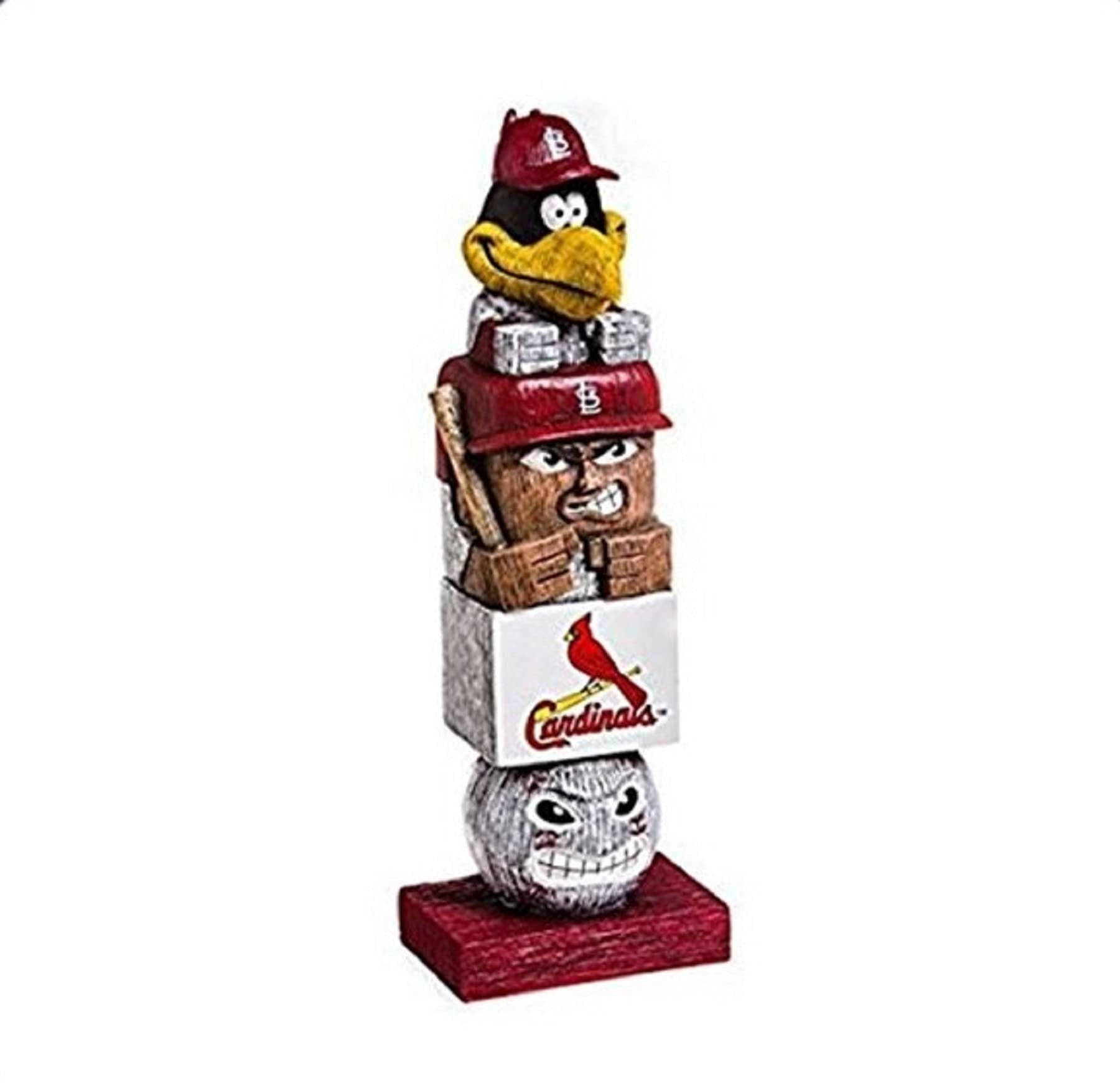 St Louis Cardinals Tiki Totem Garden Statue, Hand Painted Resin, 16 Inch, Indoor Outdoor Decorative Sports Mascot, Officially Licensed