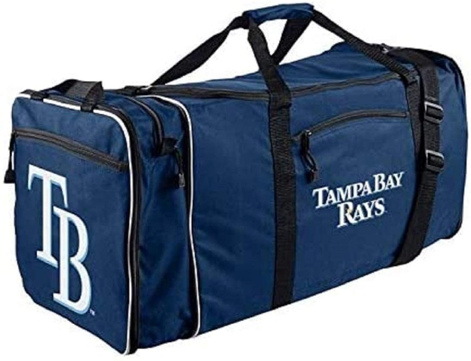 Tampa Bay Rays Premium Duffel Bag, 28x12x11 Inch, Team Color, Heavy Duty, Steal Design, Officially Licensed