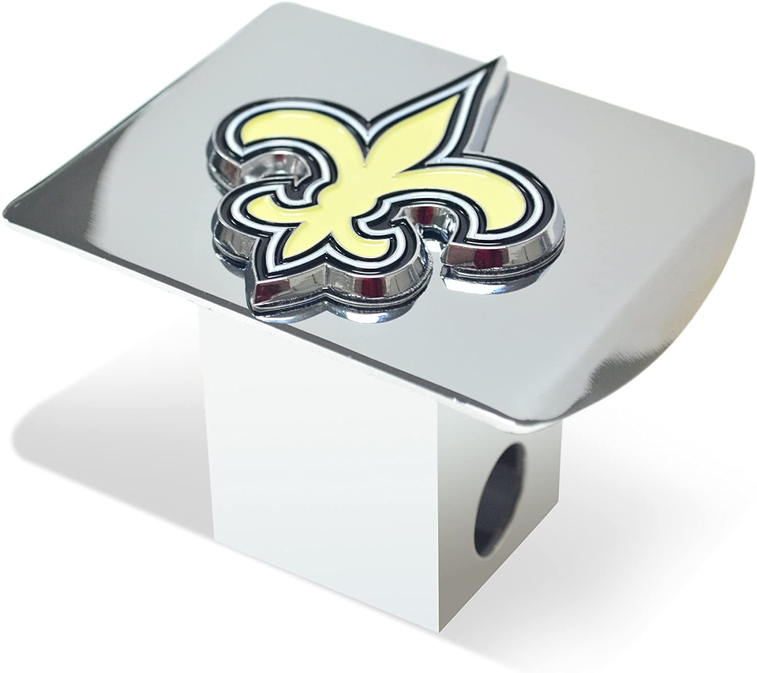 Kansas Jayhawks Hitch Cover Solid Metal with Raised Color Metal Emblem 2" Square Type III University of