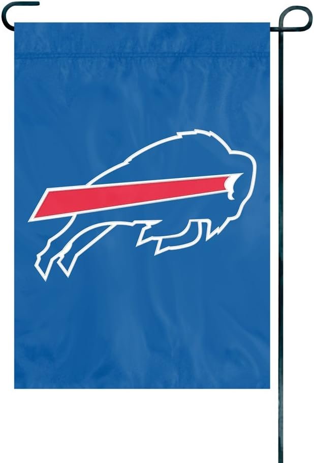 Buffalo Bills Premium Garden Flag Banner, 12.5x18 Inch, Embroidered Applique, Nylon