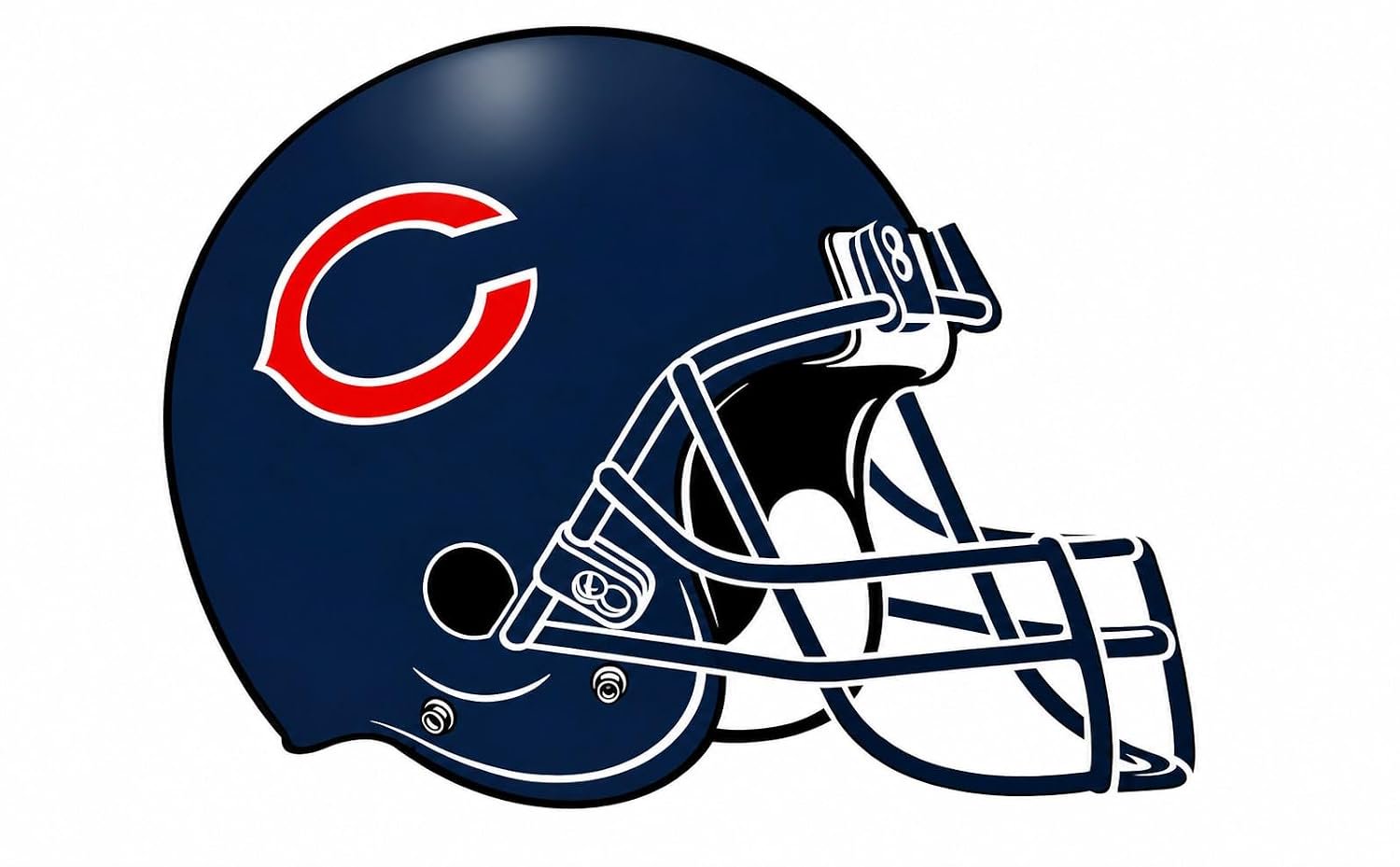 Chicago Bears 14 Inch Jumbo Static Cling Decal Sticker, Home or Auto Use, Peel and Stick Application, Officially Licensed