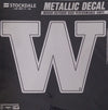 University of Washington Huskies 12 Inch Decal Sticker, Metallic Chrome Shimmer Design