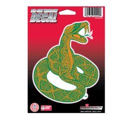 Florida A&M University Rattlers 5 Inch Vinyl Die Cut Decal Sticker, Mascot Logo, Full Adhesive Backing, Peel & Stick, Officially Licensed, Made in the USA