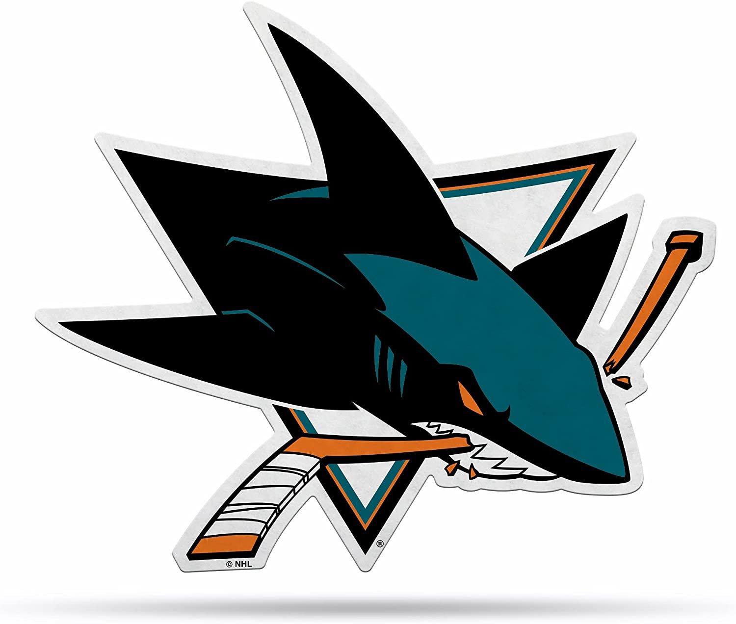 San Jose Sharks Pennant Primary Logo 18 Inch Soft Felt