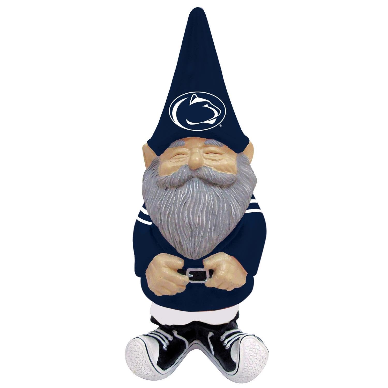 Penn State University Nittany Lions Garden Gnome, 11 Inch Hand Painted Resin Statue, Indoor Outdoor Decor, Officially Licensed