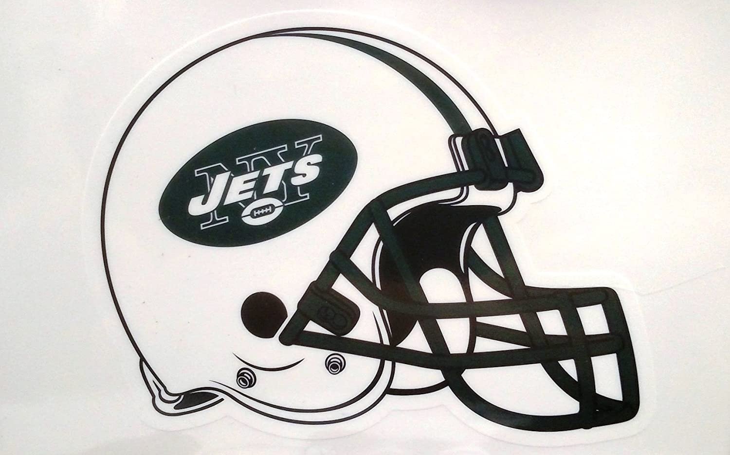 New York Jets 18 Inch Helmet Reusable Jumbo Cling Static Decal Football