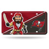 Tampa Bay Buccaneers Premium Metal Tag License Plate, Mascot Design, 12x6 inch, Pre-Drilled Holes, Officially Licensed