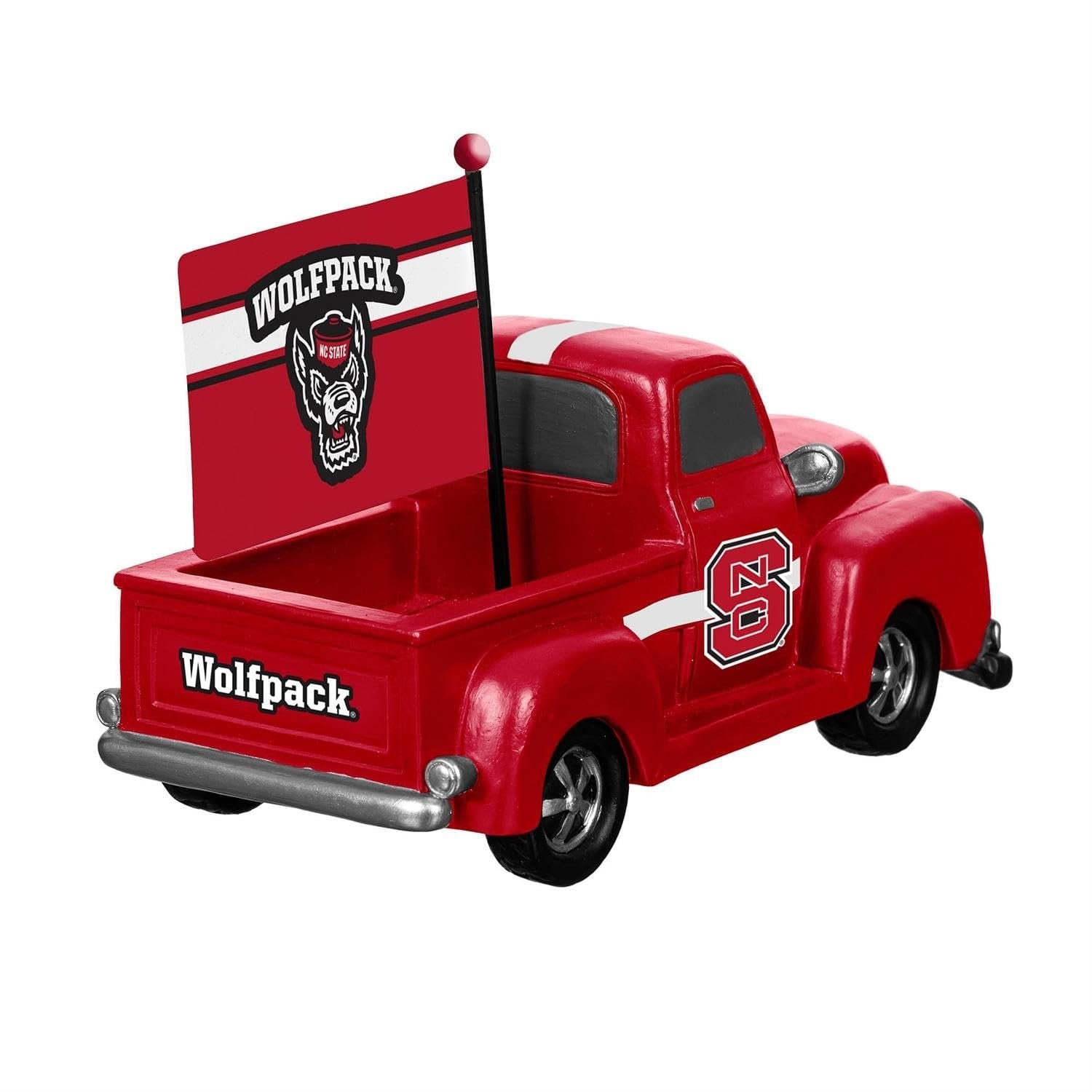 North Carolina State University Wolfpack 9 Inch Metal Rally Truck Statue, Outdoor Garden or Indoor Fan Decor, Sports Fan Collectible Figurine, Officially Licensed