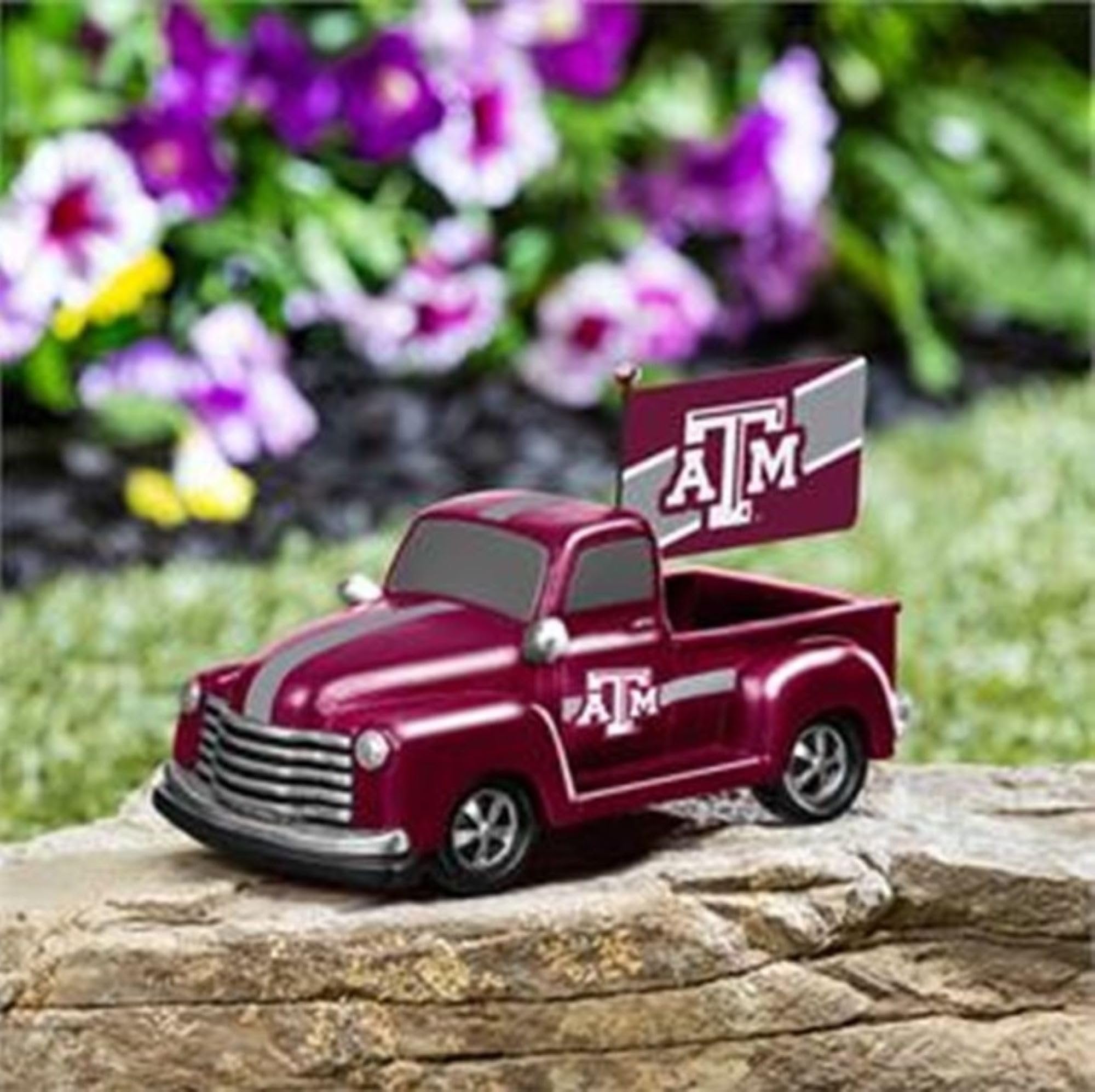 Texas A&M University Aggies 9 Inch Metal Rally Truck Statue, Outdoor Garden or Indoor Fan Decor, Sports Fan Collectible Figurine, Officially Licensed