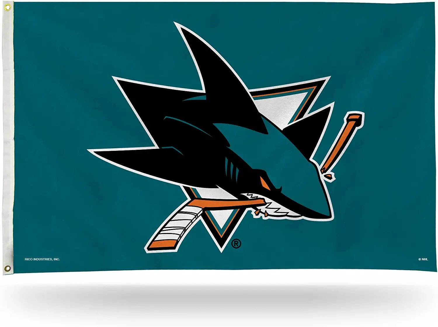 San Jose Sharks 3x5 Feet Premium Flag Banner with Metal Grommets Outdoor