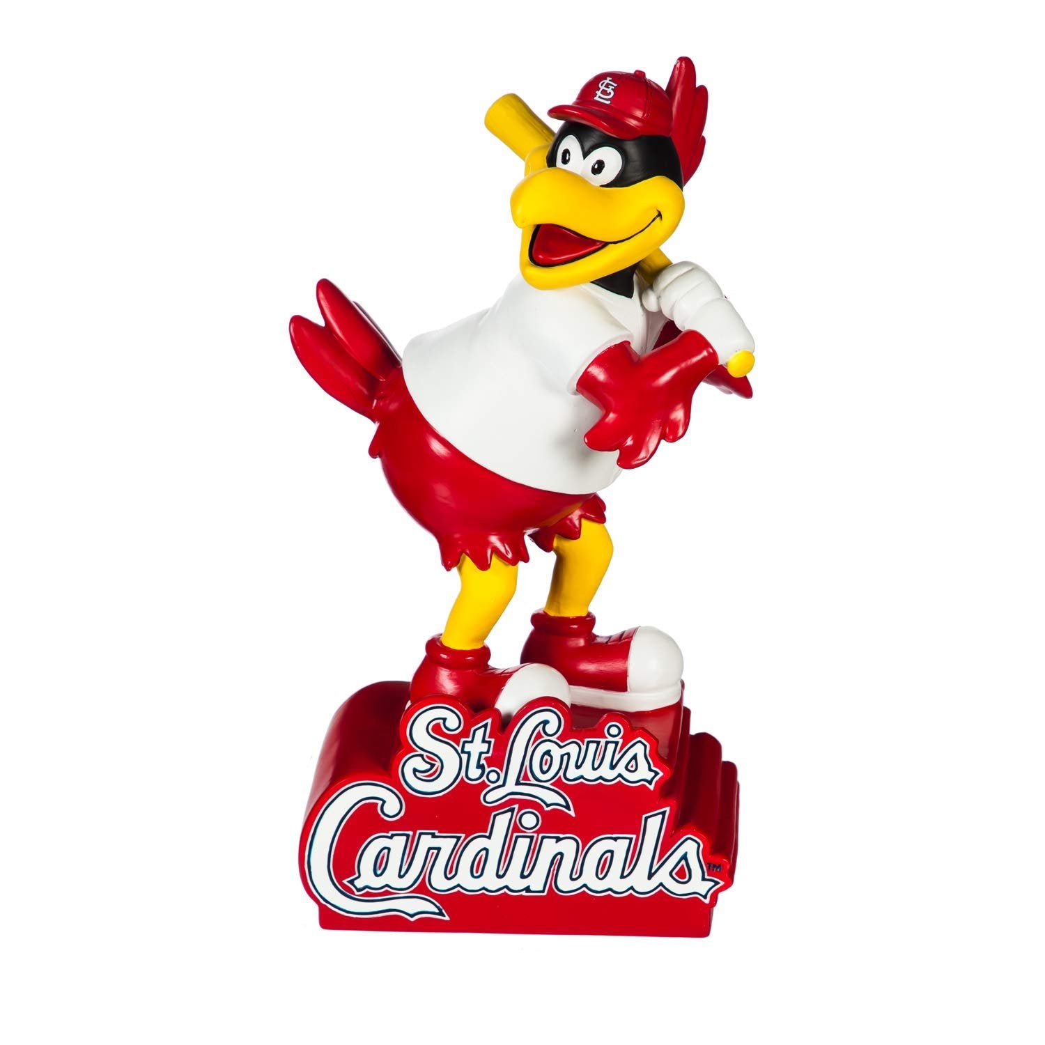 St Louis Cardinals Team Mascot Garden Statue, Hand Painted Resin, 12 Inch, Indoor Outdoor Decorative Sports Mascot, Officially Licensed