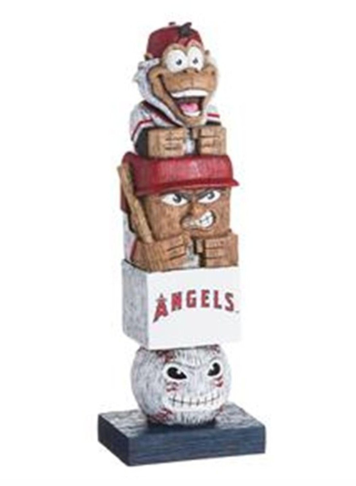 Los Angeles Angels Tiki Totem Garden Statue, Hand Painted Resin, 16 Inch, Indoor Outdoor Decorative Sports Mascot, Officially Licensed