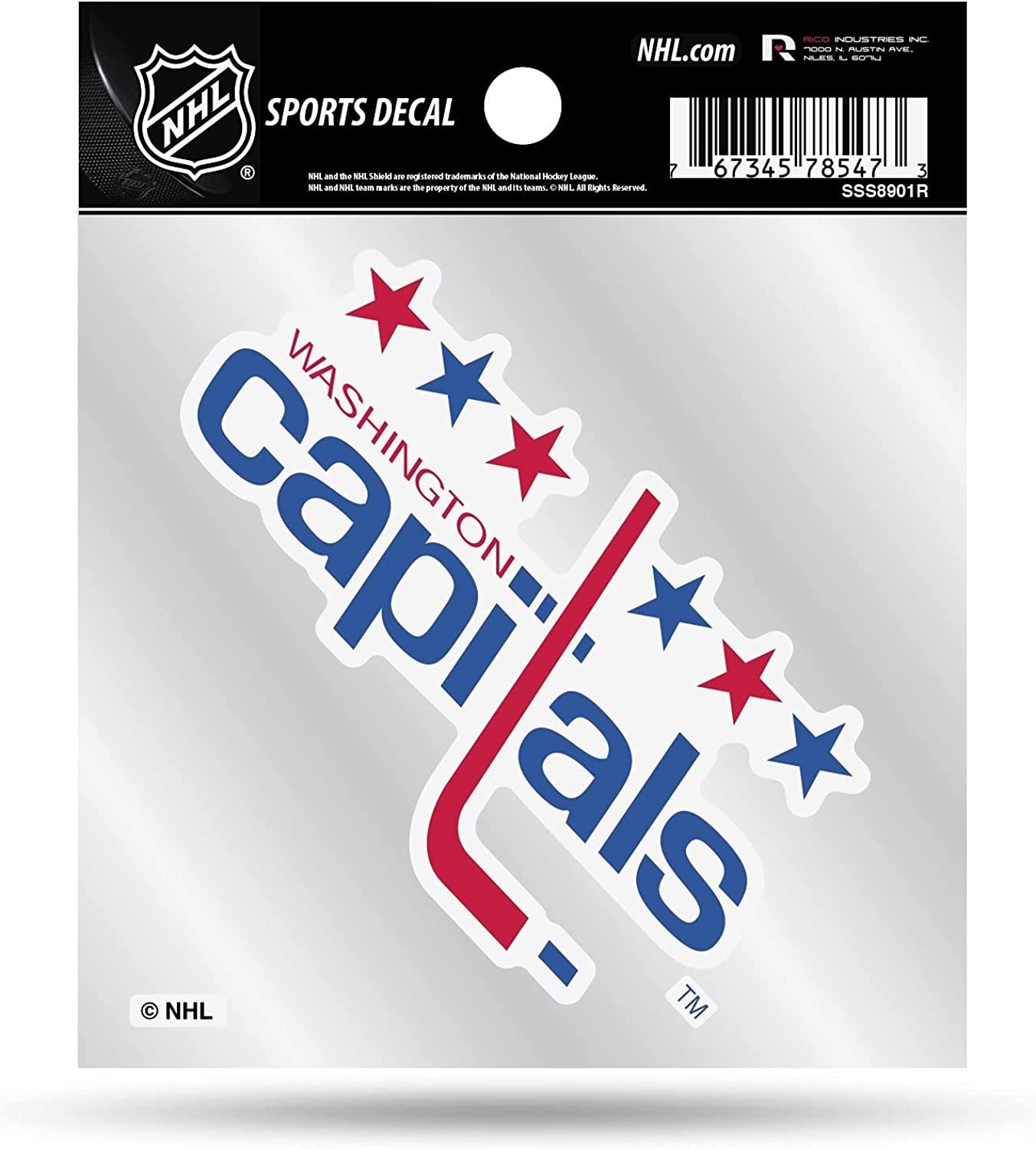 Rico Industries NHL Washington Capitals Retro 4x4 Decal